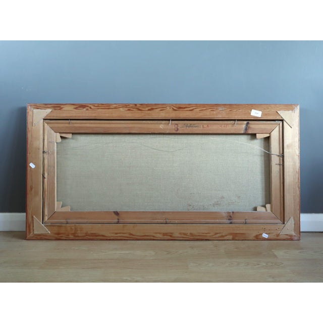 1959 Mid-Century Modern 'Fields at First Light' Vintage Swedish Original Landscape Oil Painting, Framed For Sale - Image 12 of 12