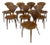 1950s Set of 8 Vintage Cherner Dining Chairs – First-Gen Plycraft Production With “Designed by Bernado” Labels For Sale