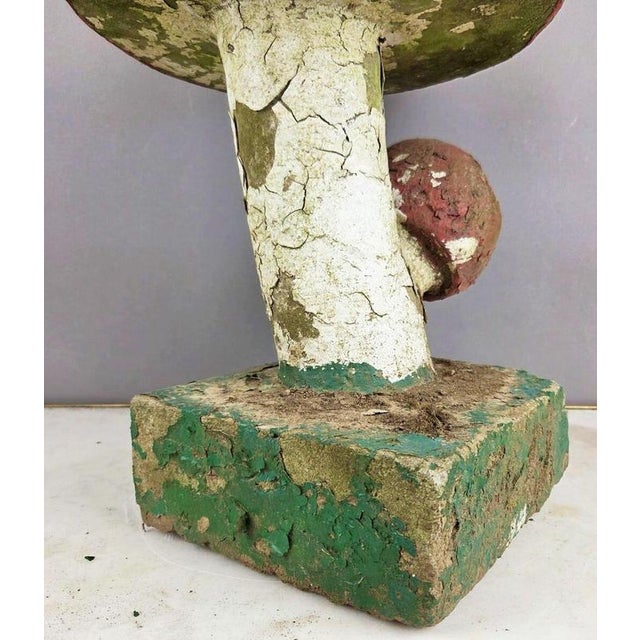Polychrome Cement Mushroom, 1970s For Sale - Image 5 of 8