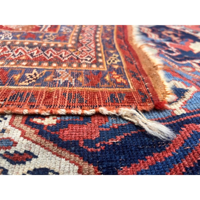 Antique Persian Afshar Rug 4’0" X 5’1" For Sale - Image 4 of 7