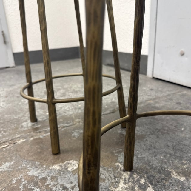 Four Hands Westwood Aged Brass Counter Stools, Set of Three For Sale - Image 10 of 12
