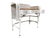 1940s Shabby Chic White Wicker Mahogany Top Writing Secretary Desk W/ Chair For Sale In Los Angeles - Image 6 of 14