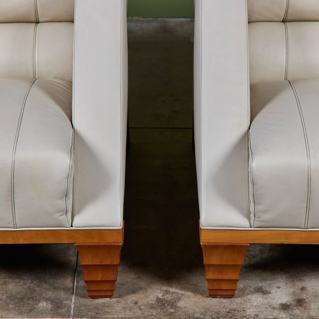 Pair of Leon Krier Aries Lounge Chairs for Giogetti For Sale - Image 17 of 18
