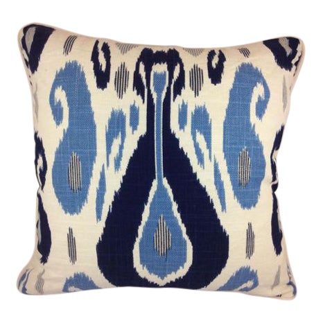 Duralee Pillow In John Robshaw Fazil In Blue Pillows A Pair