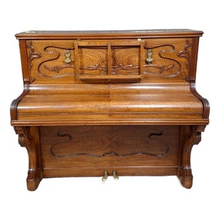 Art Nouveau Upright Piano from P. Charuis, 1900s For Sale