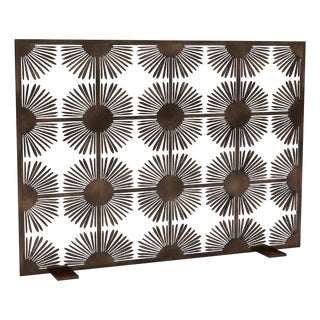 Tobacco Halo Fireplace Screen For Sale
