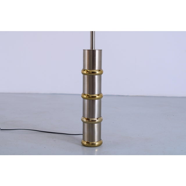Steel and Brass Floor Lamp from Laurel, 1970s For Sale - Image 4 of 17