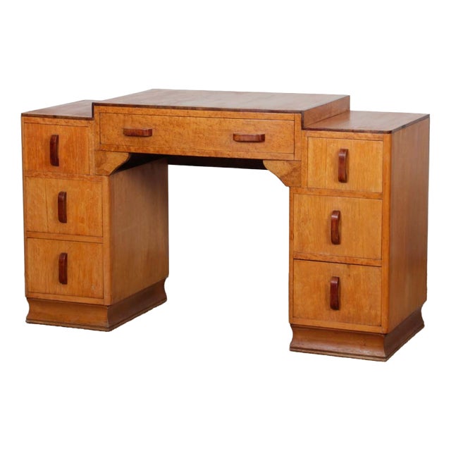 Burl Wood Dressing Table, 1930s For Sale
