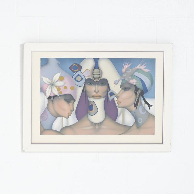 This colored lithograph was made by Jef Van Tuerenhout. Jef van Tuerenhout (1926–2006) was a Belgian painter, sculptor,...