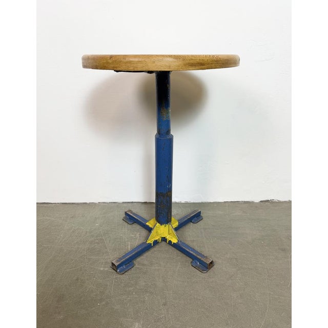 Vintage Industrial Workshop Stool, 1960s For Sale - Image 4 of 14
