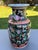 Vintage Chinese Ceramic Vase W/Butterflies, Flowers & Pomegranate Fruit Handles For Sale - Image 4 of 16