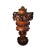 Swiss or German carved cup with lid circa 1780 to 1810. Three pieces of wood with high relief Carved leaves grapes etc.