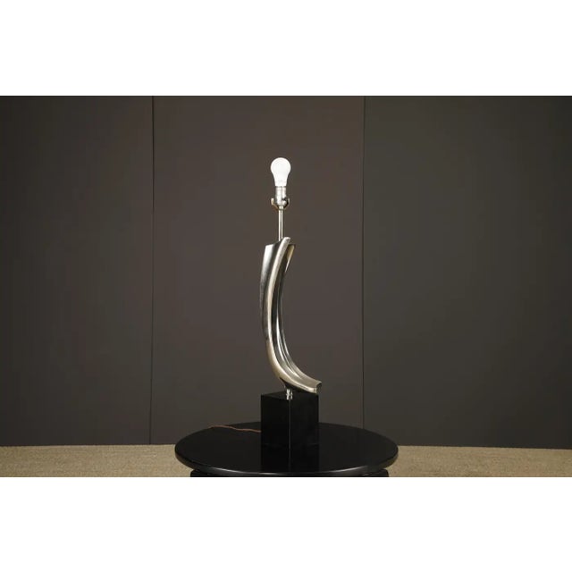 An exceptional sculptural table lamp, designed by the esteemed Maurizio Tempestini for Laurel Lamp Company, circa 1970....