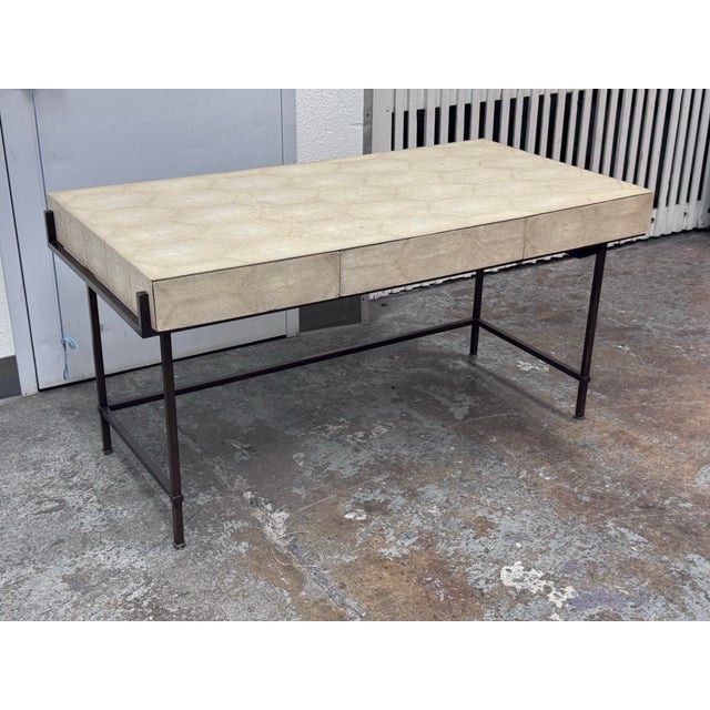 Lillian August for Hickory White Simone Shagreen Desk For Sale - Image 12 of 12