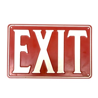 Vintage Exit Sign For Sale
