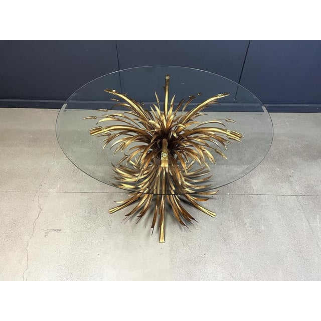 Metal Gilt Metal Dining Table in the style of Coco Chanel, 1960s For Sale - Image 7 of 11