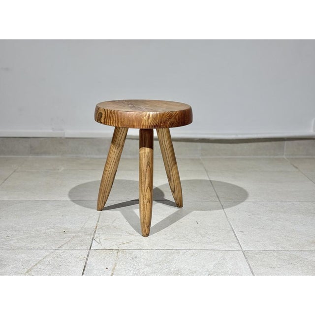 High Berger Stool by Charlotte Perriand for Steph Simon, 1960 For Sale - Image 10 of 10