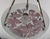 Rose Loys Lucha French Art Deco Pendant Light 1930s - Enameled Pink Foliage Bowl For Sale - Image 8 of 11