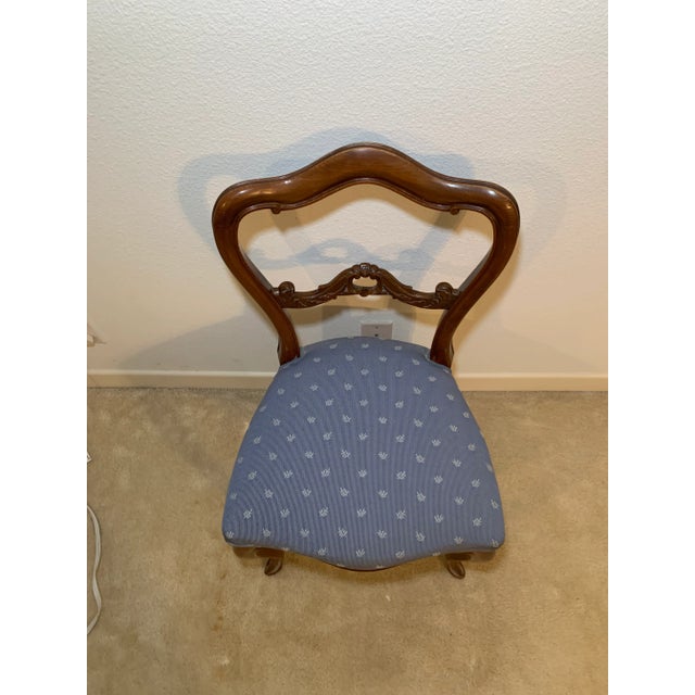 Italian Mid 20th Century Vintage Low Back Italian Style Chair For Sale - Image 3 of 9
