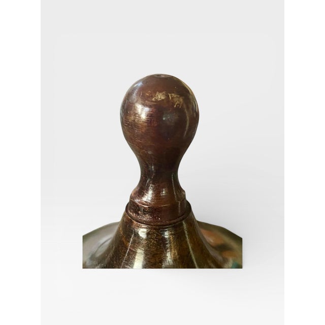 Late 20th Century Pair of Vintage Turned Wood Urn Finials or Decorative Objects For Sale In Austin - Image 6 of 8