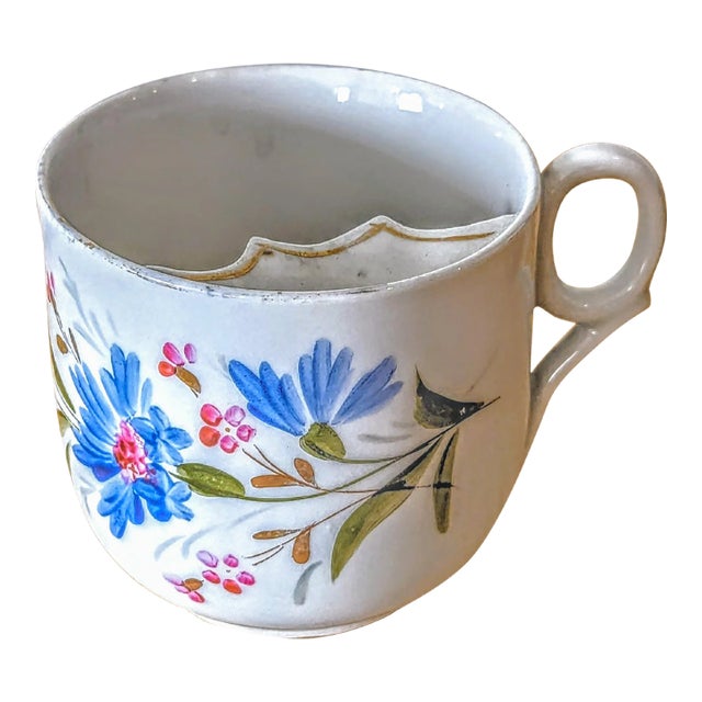 Early 20th Century German Mustache Cup Signed For Sale