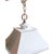 Metal Urban Electric Brand Custom White Lantern With Clear Glass and Yellow Interior For Sale - Image 7 of 12