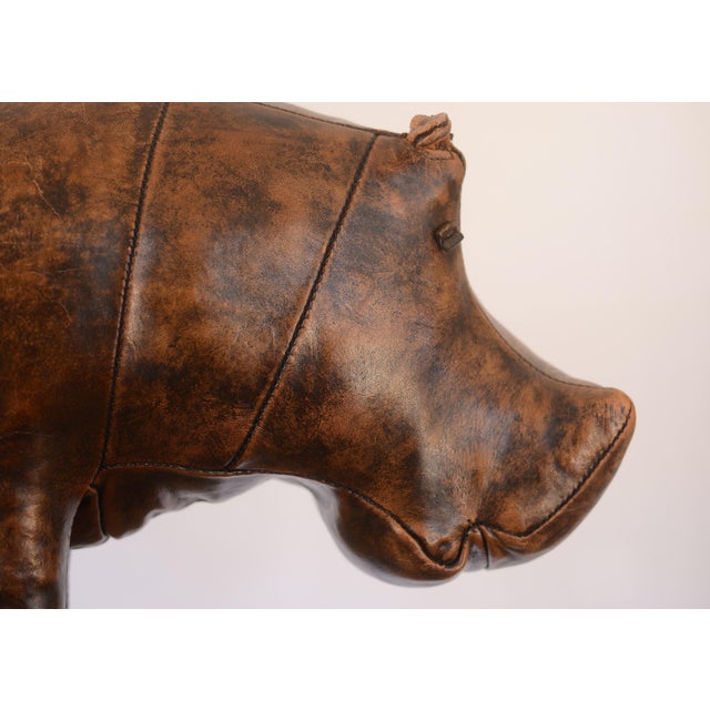 Vintage 1960s Dmitri Omersa Leather Hippo For Sale In San Francisco - Image 6 of 16