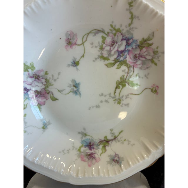 Ceramic Vintage Theodore Haviland Annette Floral Berry Bowls – Set of 7 For Sale - Image 7 of 11