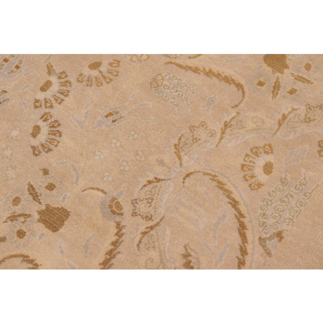 1990s Boho Chic Tan/Brown Wool Rug - 6'0'' X 9'2'' For Sale - Image 5 of 10