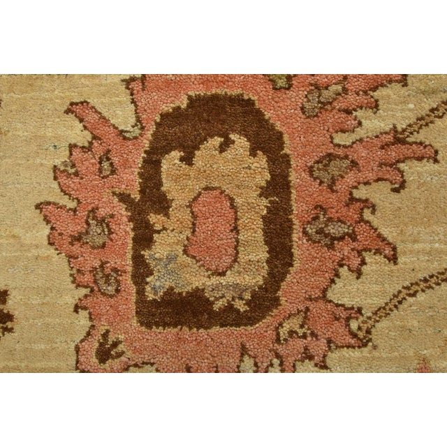 Ziegler Rug 8'11'' X 12'1'' Beige Wool Traditional Hand-Knotted Oriental Carpet For Sale - Image 4 of 12