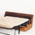Animal Skin Vintage Camel Leather Convertible Sofa Bed, France, 1980s For Sale - Image 7 of 18