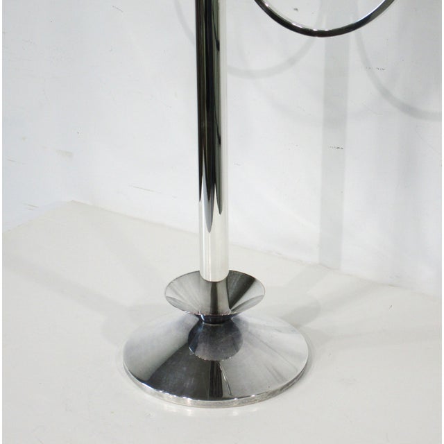 Sheffield Silver Co. Mid Century Silver Plated Candlestick by Sheffield in the Style of Parzinger For Sale - Image 4 of 9