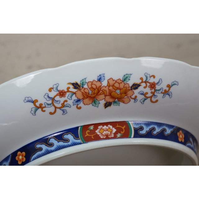 1982 Japanese Mann McMlxxxii Imari Octagonal Serving Platter & Bowl 12" For Sale - Image 15 of 15