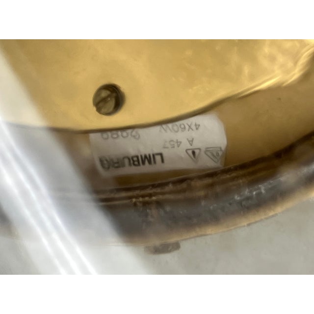 German Half-Spherical Ceiling Lamp in Bubble Glass from Glashütte Limburg, 1960s For Sale - Image 13 of 14