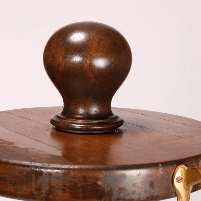 Antique Arts & Crafts Mahogany Hall Hat Rack circa 1910 For Sale - Image 9 of 13