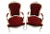 19th C. Louis XV Style Arm Chairs - A Pair For Sale