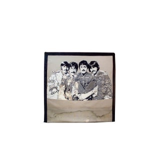 Italian Embroidered Headboard with the Beatles, 1980s For Sale