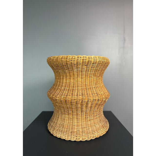 Mid-Century Modern Sculptural Rattan Juttu Mushroom Stool by Eero Aarnio for Artek, Finland, 1960s For Sale - Image 3 of 16