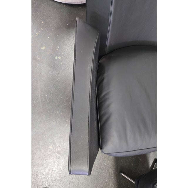 Black Oksen Fritz Hansen Lounge Chair W/ Ottoman For Sale - Image 8 of 10