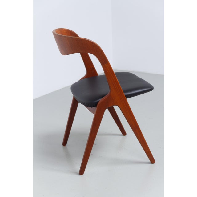 Black Danish Teak Sonja Side Chair by Johannes Andersen for Vamo, 1960s For Sale - Image 8 of 18