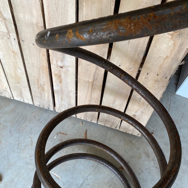 1980s Hand Hammered Industrial Coil Spiral Artwork For Sale - Image 4 of 5