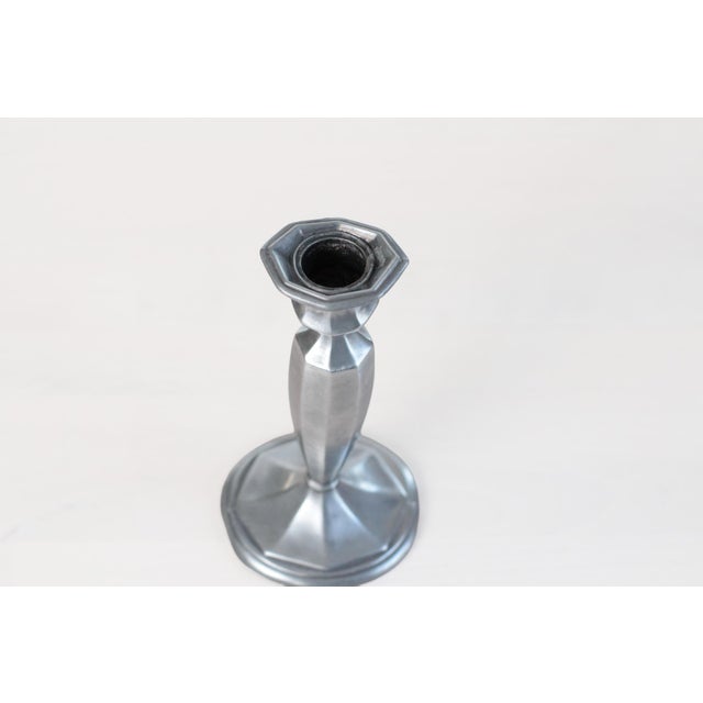 1920s 1920s Art Deco Quadruple Silver Plate Candlestick Holder | Jennings Brothers Pattern 1506 For Sale - Image 5 of 14