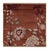 2010s Rug & Kilim’s Chinese Art Deco Inspired Square Rug, Vibrant Florals on Rust For Sale - Image 5 of 7