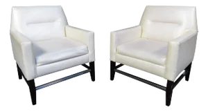 Vintage Style Club Chairs - A Pair