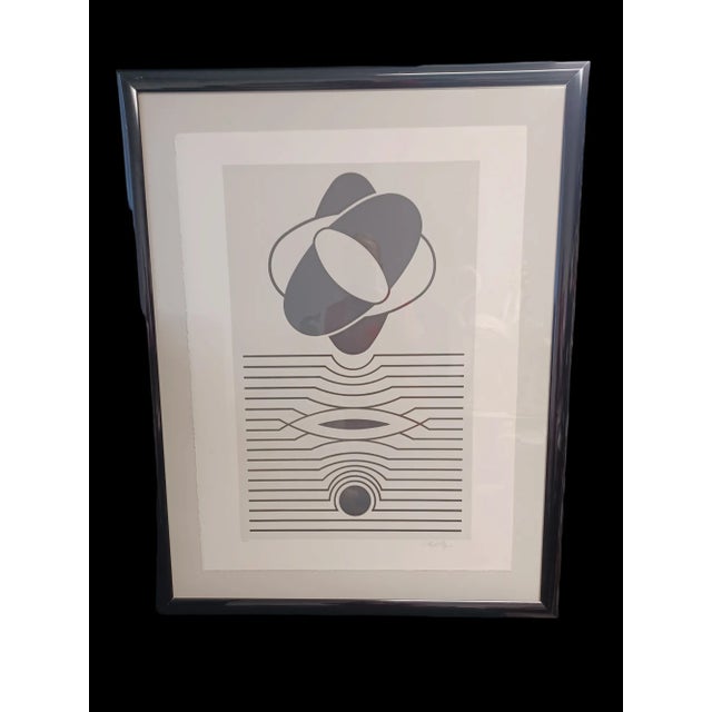 Mid 20th Century Vintage Victor Vasarely Op Art Serigraph #70/150 For Sale - Image 5 of 5