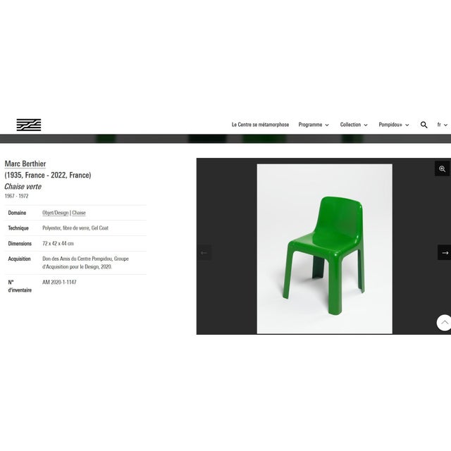 Plastic Ozoo 700 Chair by Marc Berthier for Roche & Bobois, 1970s For Sale - Image 7 of 8