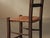Brown French Folk Art Wood and Rush Chair, 1900s For Sale - Image 8 of 14