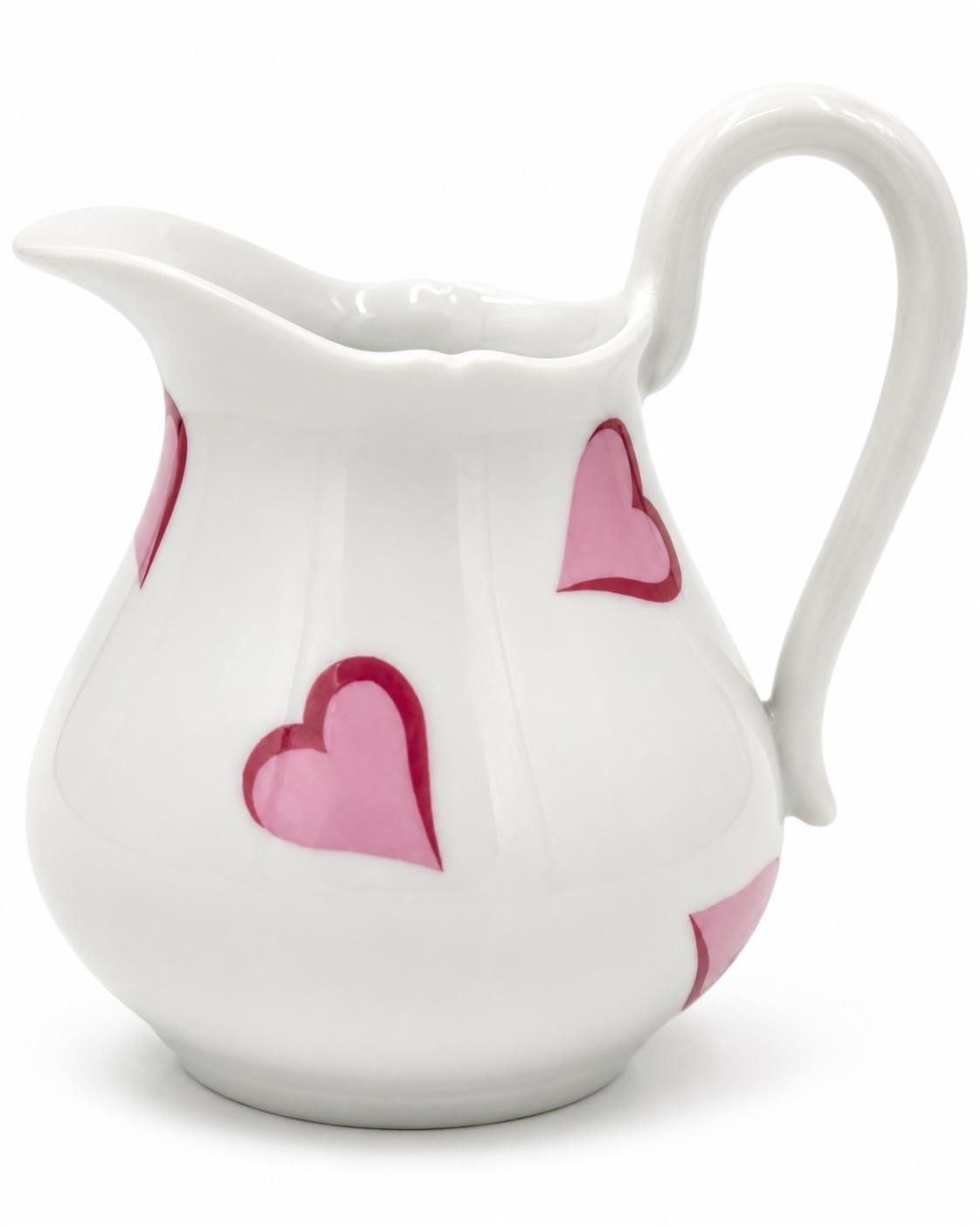 Mid 20th Century D. Porthault Paris Limoges Porcelain Coeurs Pink