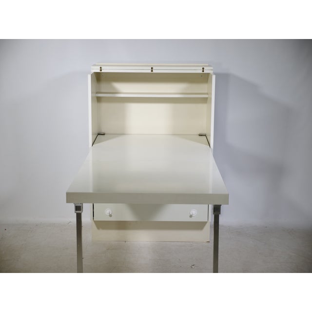 Postmodern Wooden Highboard Cabinet with Fold-Out Desk from Interlübke, 1970s-1980s For Sale - Image 9 of 18