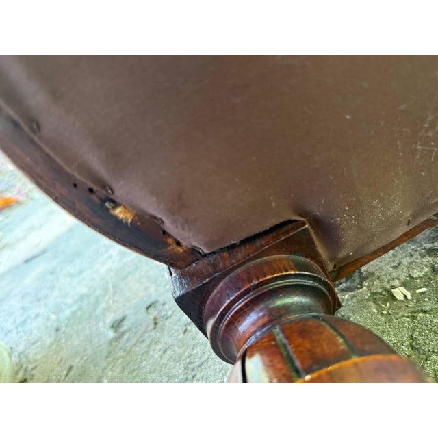 Early 20th Century Victorian Gondola Style Side Chair For Sale - Image 11 of 18